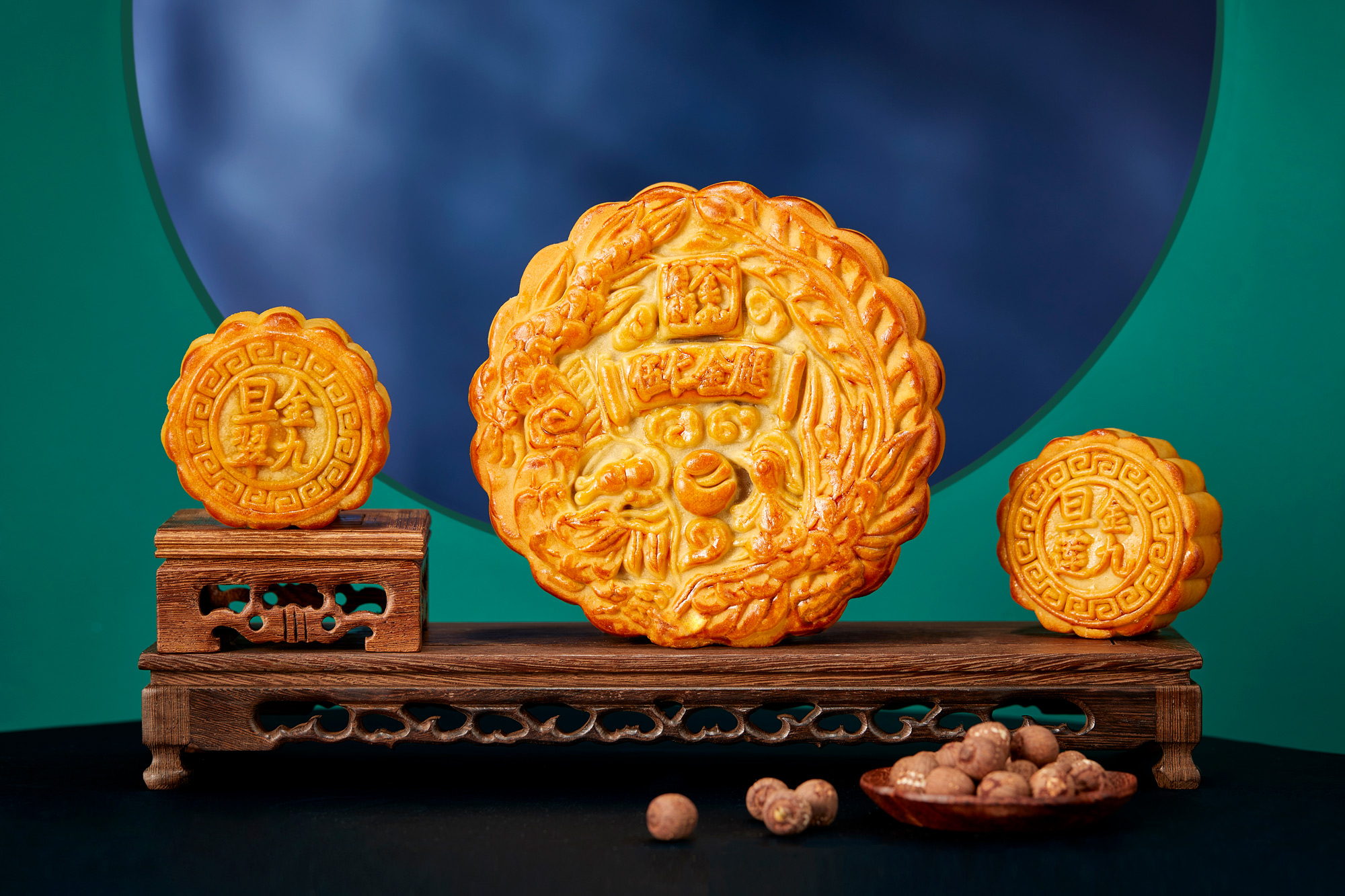 五福月饼礼盒 